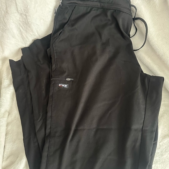 Grey's Anatomy Black Spandex Stretch Pants - Picture 2 of 4